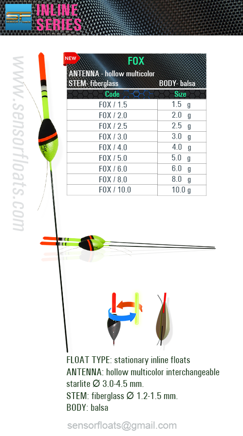 Fox-inline sf, sensor, Fox, sensor floats, sensor team, 釣り山車, rybárske plaváky, Fëscherei schwëmmt, carrosses de pesca, veiði fljóta, snámh iascaireachta, צף דיג, риболовни плувки, fishing floats, iasgach ag iasgach, fiske flyter, rybářské plováky, ribolov pluta, flotteurs de pêche, kalastus kelluu, horgász úszók, риболовецькі поплавки, balıkçılık yüzer, ribiški plovec, поплавки, plute de pescuit, visdobbers, fiske flyter, Fischen schwimmt, flotadores de pesca, spławiki, bóias de pesca, αλιεία επιπλέει, galleggianti da pesca, flotteurs de pêche balsa, floats, inline, posen, flotteur, carp, rohacell