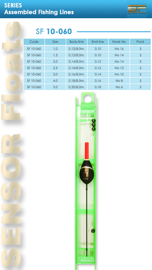 SF 10-060 assembled, fishing, lines, sensor,