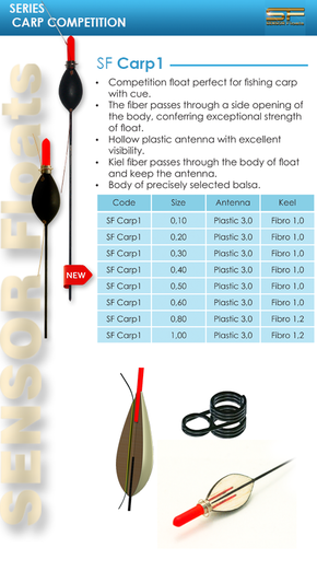 SF CARP 1-INLINE плувки, fishing, floats, carbon, sensor, team, balsa, flotteurs, galleggiante, fischschwimmer, hal úszók, inline, waggler