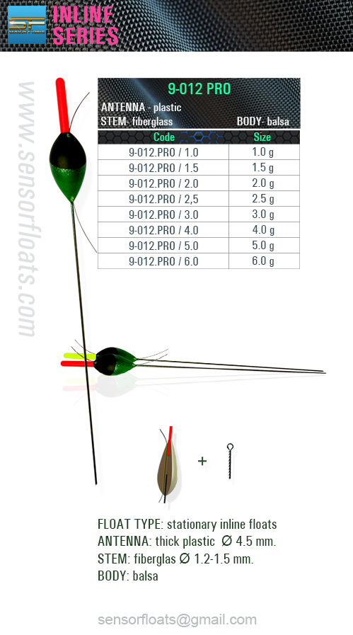 9-012 pro-inline sf, sensor, 9-012 pro, sensor floats, sensor team, 釣り山車, rybárske plaváky, Fëscherei schwëmmt, carrosses de pesca, veiði fljóta, snámh iascaireachta, צף דיג, риболовни плувки, fishing floats, iasgach ag iasgach, fiske flyter, rybářské plováky, ribolov pluta, flotteurs de pêche, kalastus kelluu, horgász úszók, риболовецькі поплавки, balıkçılık yüzer, ribiški plovec, поплавки, plute de pescuit, visdobbers, fiske flyter, Fischen schwimmt, flotadores de pesca, spławiki, bóias de pesca, αλιεία επιπλέει, galleggianti da pesca, flotteurs de pêche balsa, floats, inline, posen, flotteur, carp, rohacell