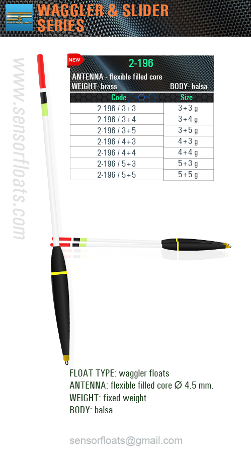 Mini waggler equipped with interchangeable antenna with Starlight 4.5 mm.
Kiel polycarbonate! Suitable for fishing in closed reservoirs crucian carp, rudd and chub.