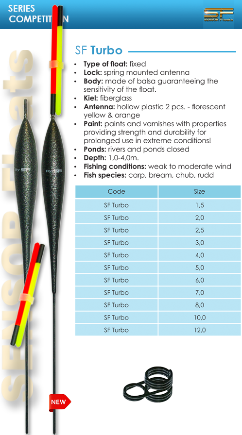 SF TURBO плувки, fishing, floats, carbon, sensor, team, balsa, flotteurs, galleggiante, fischschwimmer, hal úszók, inline, waggler