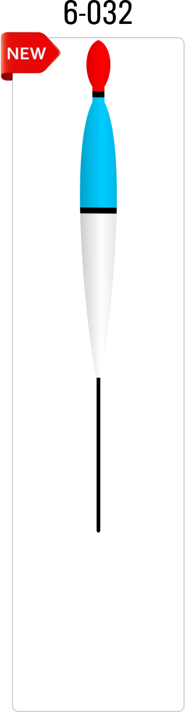 6-032 fishing float with balsa antenna and body for lakes and rivers