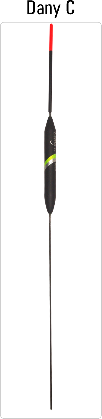 Dany C carp fishing float with hollow plastic antenna and fiberglass stem, perfect for paste bait fishing