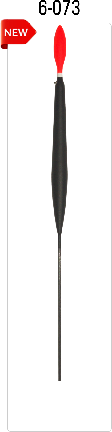 6-073 fishing float with balsa antenna and elongated body for lakes and rivers