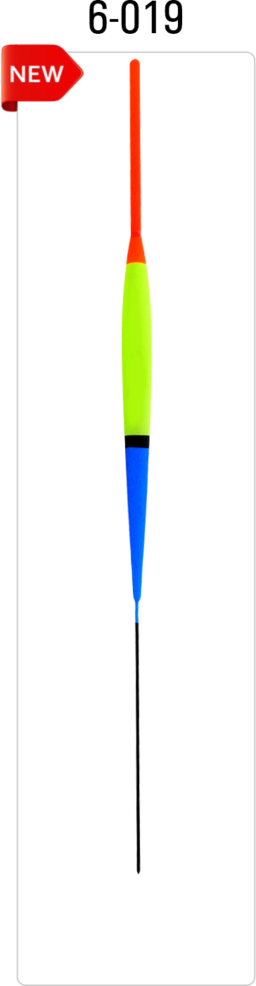 6-019 lake and river fishing float with hollow plastic antenna and balsa body