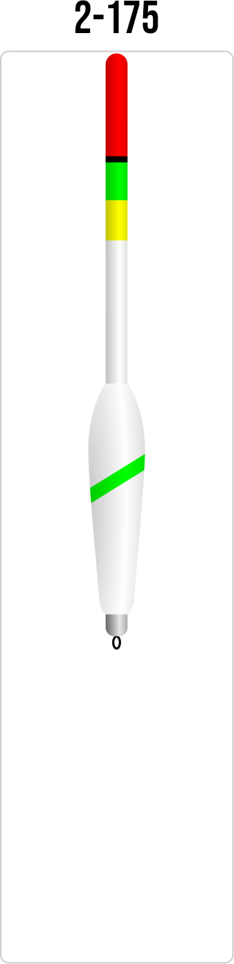 Mini Waggler 2-174 – Balsa Float with 5 mm Multicolor Antenna SENSOR FLOATS 2-174 mini waggler fishing float with green and white balsa body, 5 mm hollow multicolor antenna and duralumin swivel fitting
