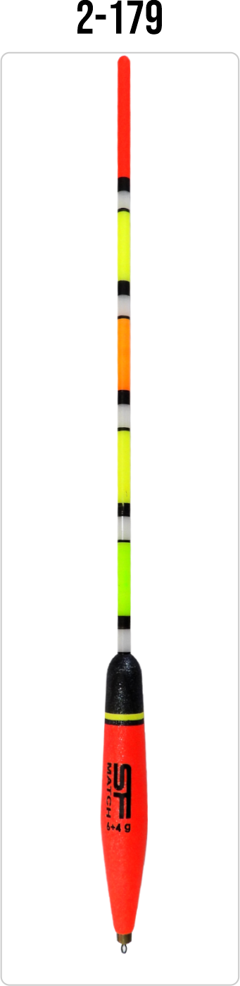 Waggler Float 2-179 – 4.5 mm Multicolor Antenna, Starlight Compatible SENSOR FLOATS 2-179 weighted match waggler with red and black body, 4.5 mm multicolor antenna and Starlight night fishing compatibility